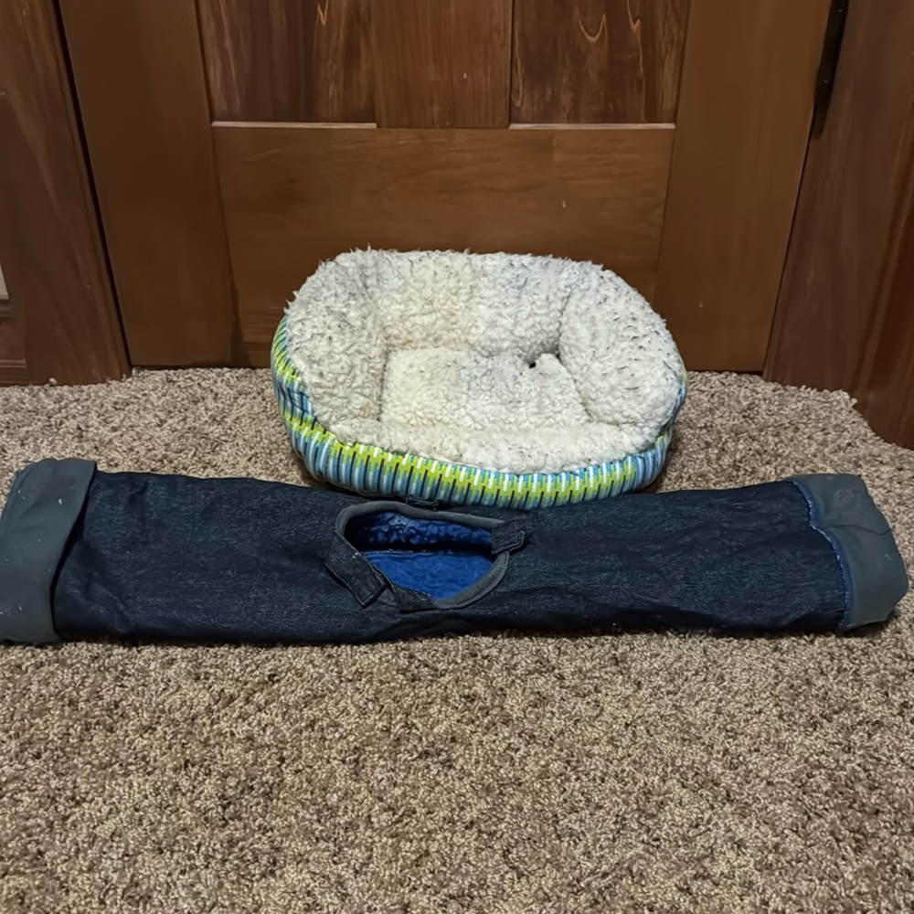 Small animal couch and soft play tube.